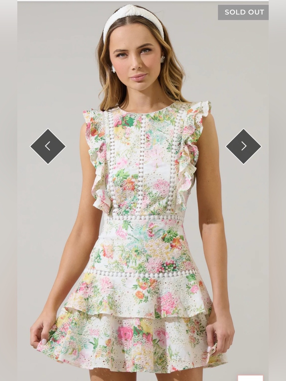 Sugarlips Somerset Floral Rayana Ruffle Dress